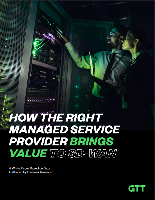 Cómo el proveedor de servicios gestionados adecuado aporta valor a SD-WAN - Portada del libro blanco