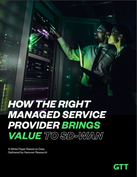 How the Right Managed Service Provider Brings Value to SD-WAN - White Paper Cover