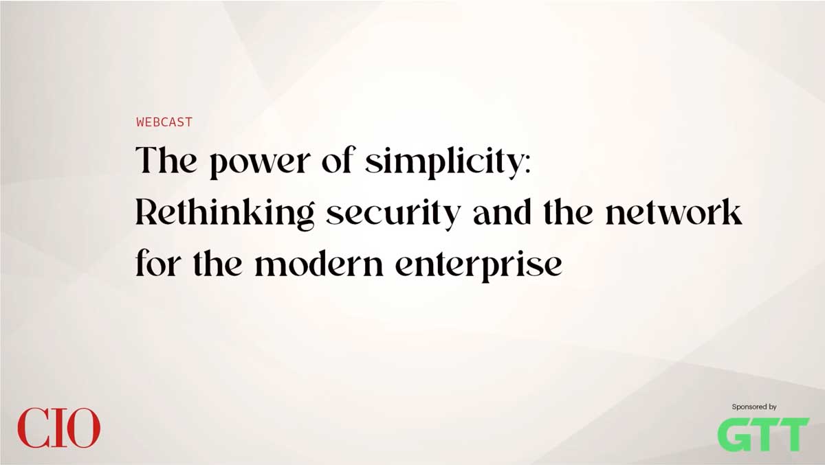 Secure Simplicity Inserter The power of simplicity: Rethinking security and the network for the ...