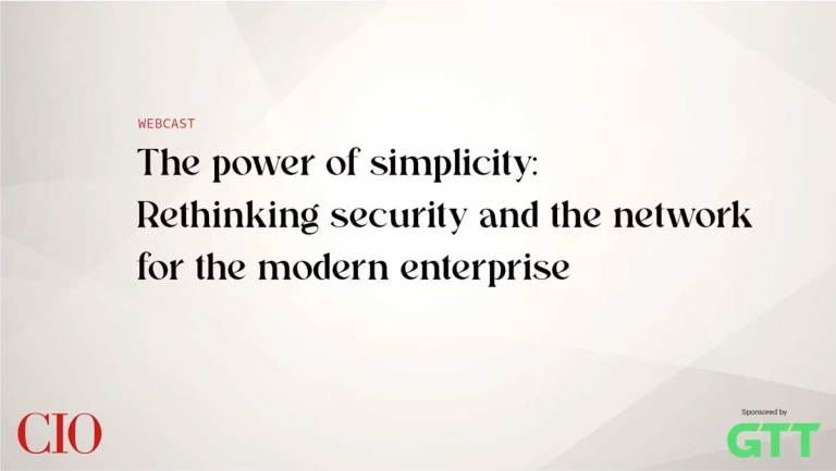 The power of simplicity: Rethinking security and the network for the modern enterprise cover
