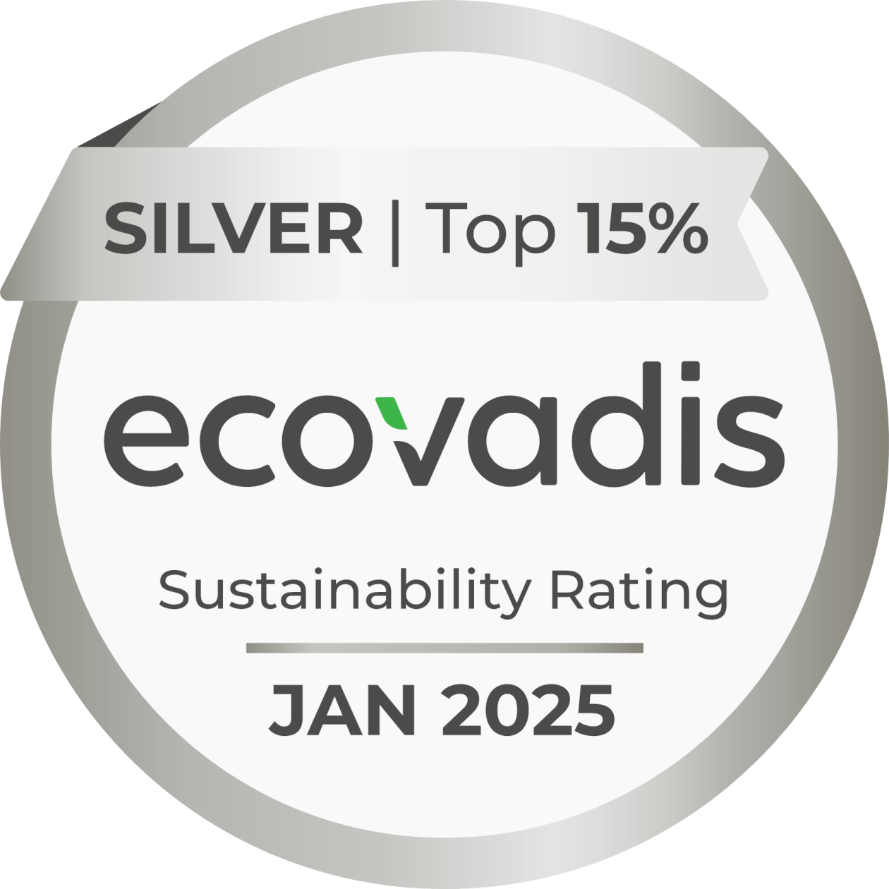 Ecovadis Silver Medal 2025